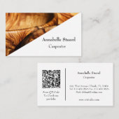 Carte De Visite Élégant menuisier en bois de charpentier et menuis (Devant / Derrière)