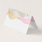 Carte De Visite Elégant Merci de bijoux et perles artisanales (Dos)