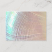 Carte De Visite Elégant Merci professionnel Shimmer Seashell (Dos)