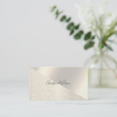 Carte De Visite élégant métal géométrique FAUX (Debout devant)