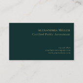 Carte De Visite Élégant minimal (Devant)