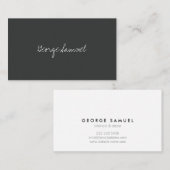 Carte De Visite Elegant Minimal Business Branding (Devant / Derrière)
