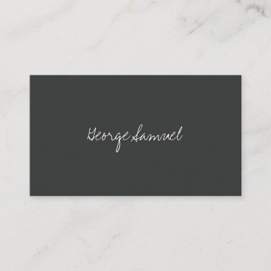 Carte De Visite Elegant Minimal Business Branding (Devant)
