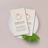 Élégant minimal Cool Rouge Apple nutritionniste