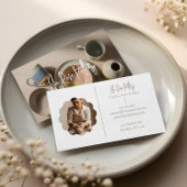 Carte De Visite Elegant Minimal Modern hand Made Pottery Photo