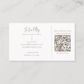 Carte De Visite Elegant Minimal Modern hand Made Pottery Photo (Dos)