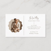 Carte De Visite Elegant Minimal Modern hand Made Pottery Photo (Dos)