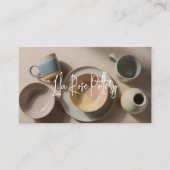 Carte De Visite Elegant Minimal Modern hand Made Pottery Photo (Devant)