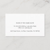 Carte De Visite Élégant minimal Pastel Gradient Bold Coiffeuse (Dos)