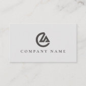Carte De Visite Elegant Minimalist Business Card with QR Code (Devant)