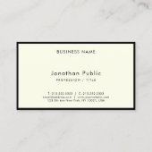 Carte De Visite Elegant Minimalist Calligraphy Script Luxury (Dos)