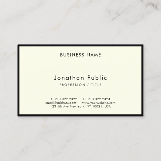 Carte De Visite Elegant Minimalist Calligraphy Script Luxury (Dos)