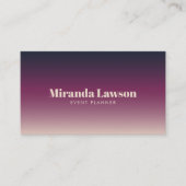 Carte De Visite Élégant minimaliste (Devant)