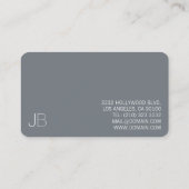 Carte De Visite Élégant minimaliste (Dos)