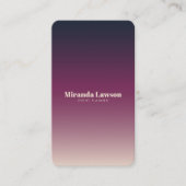 Carte De Visite Élégant minimaliste (Devant)