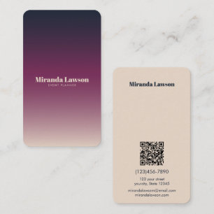 Carte De Visite Élégant minimaliste