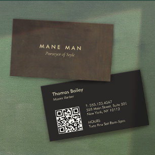 Carte De Visite Elégant minimaliste Barber Shop Hair Styliste