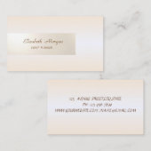 Carte De Visite Élégant minimaliste, brillant, Simple (Devant / Derrière)