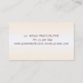 Carte De Visite Élégant minimaliste, brillant, Simple (Dos)