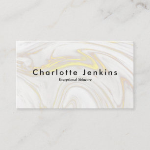 Carte De Visite Élégant Minimaliste en Marbre Professionnel