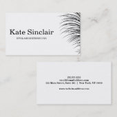 Carte De Visite Élégant minimaliste Eyelash Extensions (Devant / Derrière)