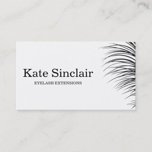 Carte De Visite Élégant minimaliste Eyelash Extensions (Devant)