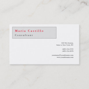 Carte De Visite Élégant minimaliste moderne