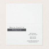 Carte De Visite Élégant minimaliste moderne (Extérieur déplié)