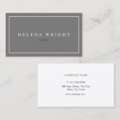 Carte De Visite Élégant minimaliste moderne (Devant / Derrière)