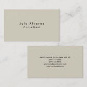 Carte De Visite Élégant minimaliste moderne (Devant / Derrière)