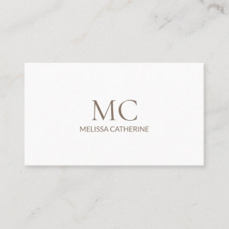 Carte De Visite Élégant Minimaliste Moderne