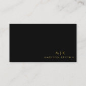 Carte De Visite Élégant minimaliste moderne (Devant)