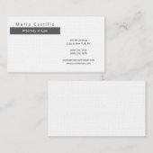 Carte De Visite Élégant minimaliste moderne (Devant / Derrière)