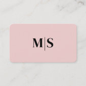 Carte De Visite Élégant Minimaliste Monogramme Initiale Exécutif R (Devant)