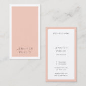 Carte De Visite Élégant minimaliste personnalisé Moderne simple (Devant / Derrière)