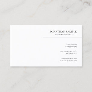Carte De Visite Élégant minimaliste personnalisé professionnel mod