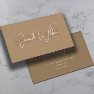 Carte De Visite Élégant minimaliste professionnel de soins de la p