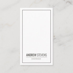 Carte De Visite Élégant minimaliste professionnel moderne