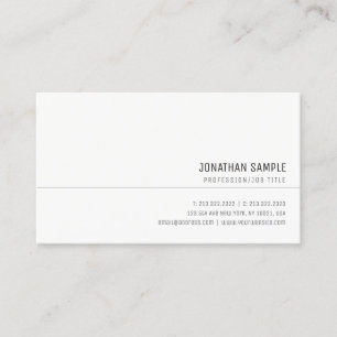 Carte De Visite Élégant Minimaliste Professionnel Simple Haut de G