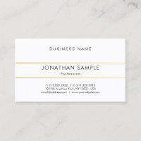 Élégant minimaliste professionnel Smart Gold Strip