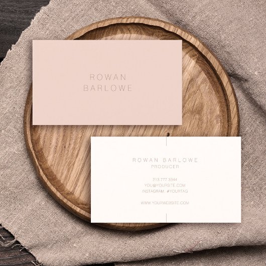 Carte De Visite Élégant minimaliste Stylisant