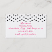 Carte De Visite élégant "Miranda " (Dos)