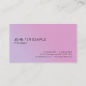 Carte De Visite Élégant Modèle moderne rose rose (Dos)