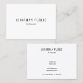 Carte De Visite Élégant Modèle moderne simple professionnel (Devant / Derrière)