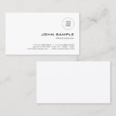 Carte De Visite Élégant Modèle moderne télécharger le logo profess (Devant / Derrière)