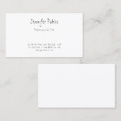 Carte De Visite Élégant Modèle professionnel élégant écrit à la ma (Devant / Derrière)