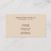 Carte De Visite Élégant Modèle professionnel moderne (Dos)