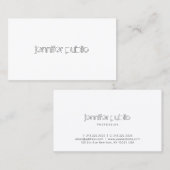 Carte De Visite Élégant Modèle simple Cool professionnel moderne (Devant / Derrière)