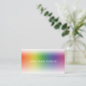 Carte De Visite Élégant Modèle simple élégant et moderne (Debout devant)