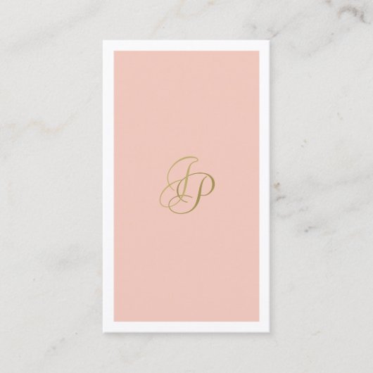 Carte De Visite Élégant Modèle tendance Monogram Calligraphié (Devant)